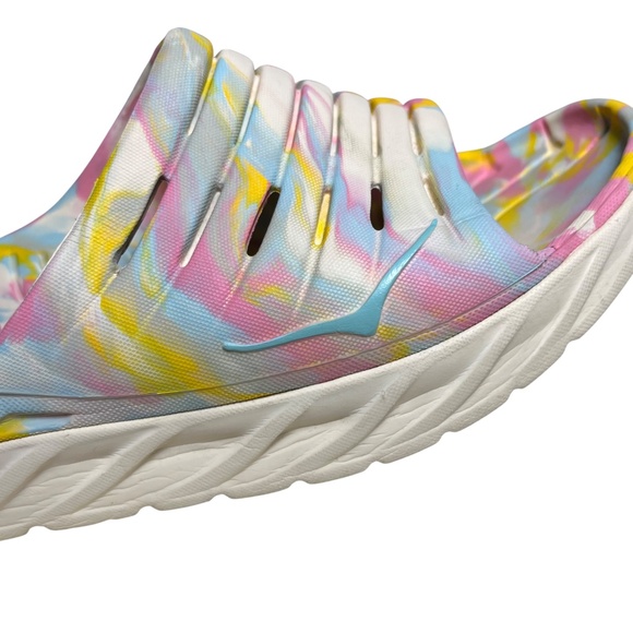 Hoka One One x FP Movement Ora Recovery Slides Sandals psychedelic Men's Size 11 - Picture 9 of 13